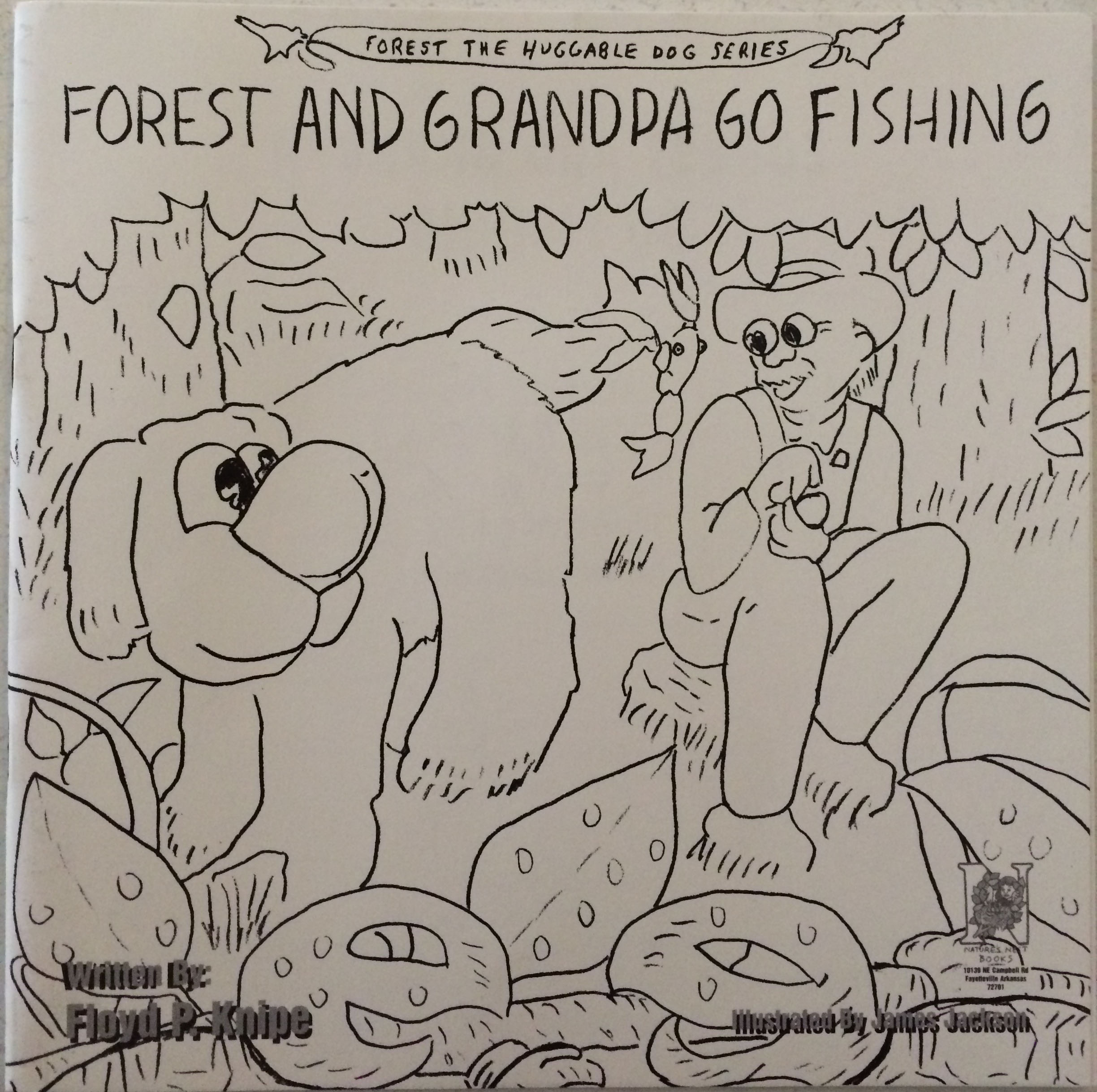 Forest And Grandpa Go Fishing Coloring Book