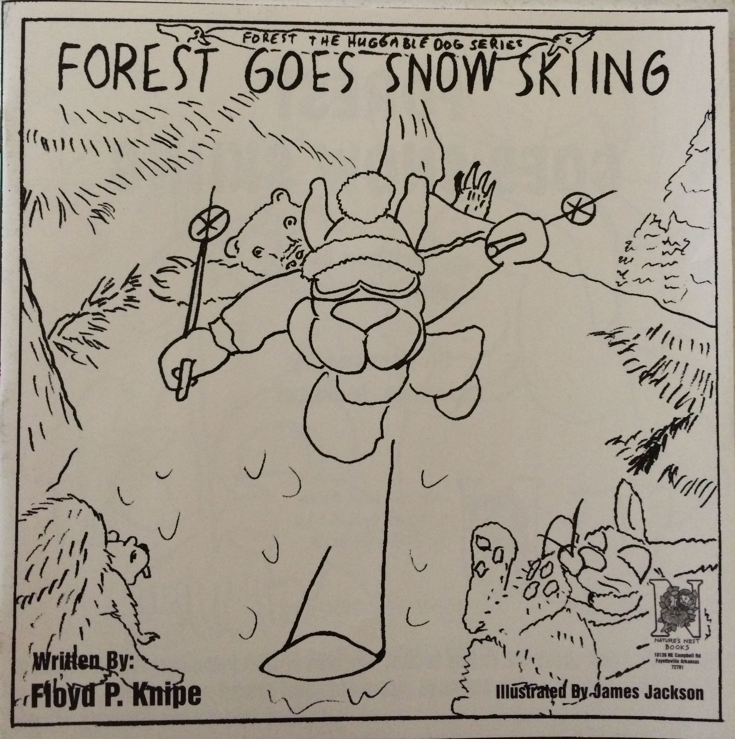 Forest Goes Snow Skiing Coloring Book